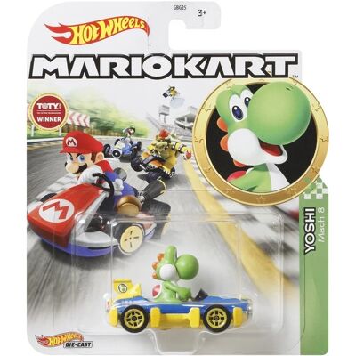 Mattel Hot Wheels Mario Kart Replica Diecast - Yoshi - 1:64 Mattel Hot Wheels Mario Kart Replica Diecast - Yoshi - 1:64