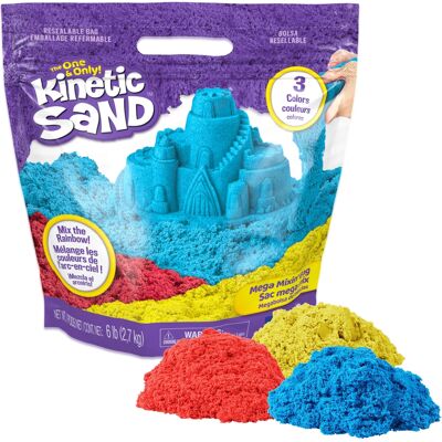 Spin Master Kinetic Sand primærfarver – 2,7 kg Spin Master Kinetic Sand primærfarver – 2,7 kg