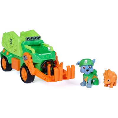 Spin Master PAW Patrol Dino Movie Rocky dino-køretøj med figur Spin Master PAW Patrol Dino Movie Rocky dino-køretøj med figur