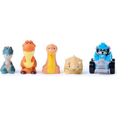 PAW Patrol Dino Filmen Pup Squad Dino Crew med Rex racerbil og 4 dinosaurer - 5 dele PAW Patrol Dino Filmen Pup Squad Dino Crew med Rex racerbil og 4 dinosaurer - 5 dele