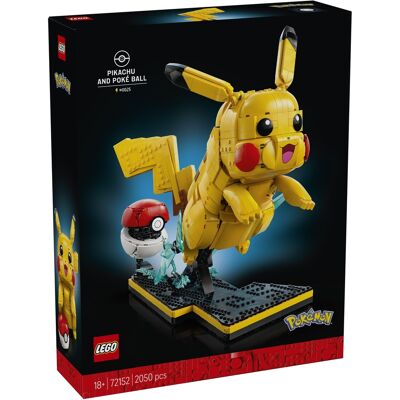 Lego Pikachu og Poké Ball 72152 - 2050 dele - Pokémon Lego Pikachu og Poké Ball 72152 - 2050 dele - Pokémon
