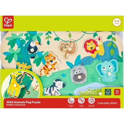 Hape vilde dyr knoppuslespil Hape vilde dyr knoppuslespil