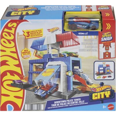Mattel Hot Wheels downtown police station - Racerbane Mattel Hot Wheels downtown police station - Racerbane
