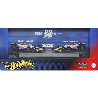 Hot Wheels F1 Premium Racing Bulls 2 pak - Isack Hadjar og Oliver Bearman - 1:64 Hot Wheels F1 Premium Racing Bulls 2 pak - Isack Hadjar og Oliver Bearman - 1:64
