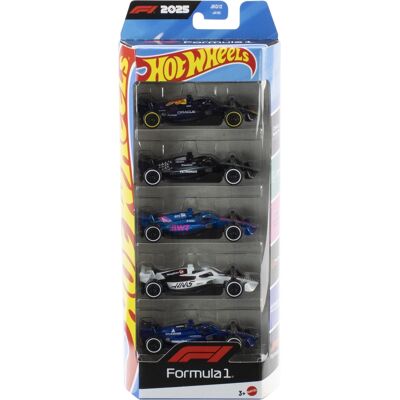 Mattel Hot Wheels F-1 biler 5-pack - 1:64 Mattel Hot Wheels F-1 biler 5-pack - 1:64