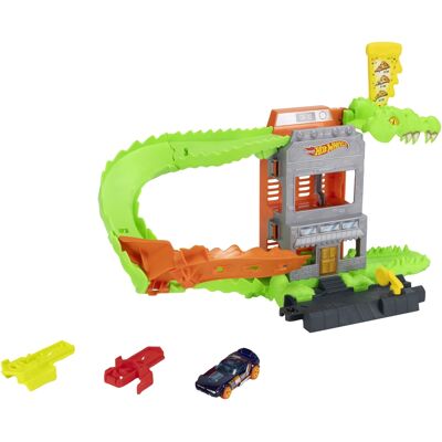 Mattel Hot Wheels nemesis crocodile pizzeria - Legesæt Mattel Hot Wheels nemesis crocodile pizzeria - Legesæt