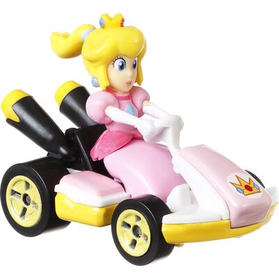 Mattel Hot Wheels Mario Kart Replica Diecast - Princess Peach - 1:64 Mattel Hot Wheels Mario Kart Replica Diecast - Princess Peach - 1:64
