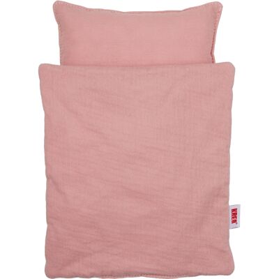 Krea dukke sengetøj 20x23 cm - Ensfarvet rosa Krea dukke sengetøj 20x23 cm - Ensfarvet rosa