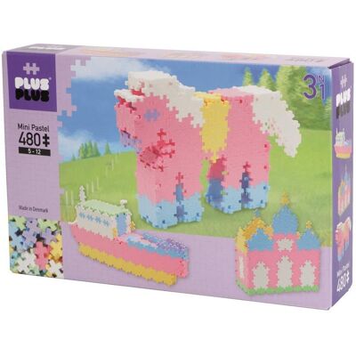 Plus Plus 480 pcs 3-i-1 samlesæt, pastel - Plus-Plus Plus Plus 480 pcs 3-i-1 samlesæt, pastel - Plus-Plus