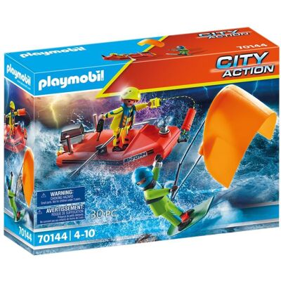 Skibsredning: Kitesurferredning med båd - PLAYMOBIL City Action Skibsredning: Kitesurferredning med båd - PLAYMOBIL City Action
