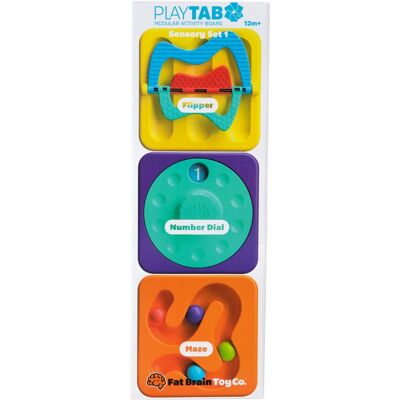 Fat Brain PlayTab Sensory Set 1 - 3 brikker Fat Brain PlayTab Sensory Set 1 - 3 brikker