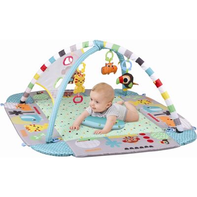 B Beez 5-i-1 legemåtte - babygym med rangler og bolde - fra 0 mdr. B Beez 5-i-1 legemåtte - babygym med rangler og bolde - fra 0 mdr.