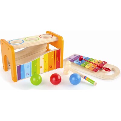 Hape slå- og xylofonbænk i træ Hape slå- og xylofonbænk i træ