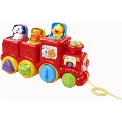 VTech Baby tog med pop op-venner og dansk tale VTech Baby tog med pop op-venner og dansk tale