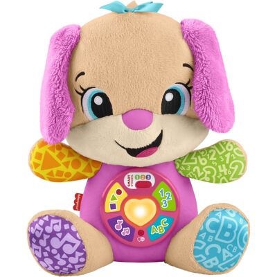 Fisher-Price & Learn Smart Stages søster hvalp musikbamse med 80+ lyde og sange - 30 cm Fisher-Price & Learn Smart Stages søster hvalp musikbamse med 80+ lyde og sange - 30 cm