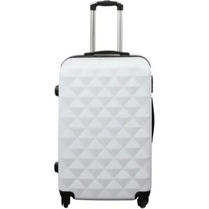 Borg Living Kuffert tilbud - Hardcase - Str. Medium - Diamant hvid - Smart rejsekuffert