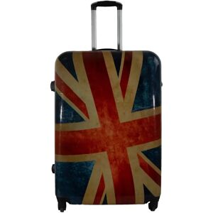 Borg Living Stor kuffert - Hardcase kuffert med motiv - Union Jack - Eksklusiv letvægt kuffert