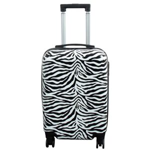 Borg Living Kabine kuffert - Hardcase letvægt kuffert - Trolley med motiv - Zebra