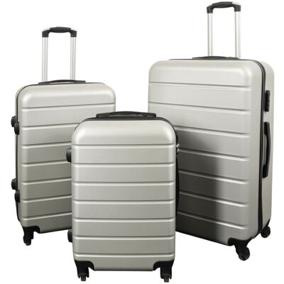 Borg Living Kuffert - Sæt med 3 stk. - Eksklusivt hardcase kuffertsæt - Gråt med striber Borg Living Kuffert - Sæt med 3 stk. - Eksklusivt hardcase kuffertsæt - Gråt med striber