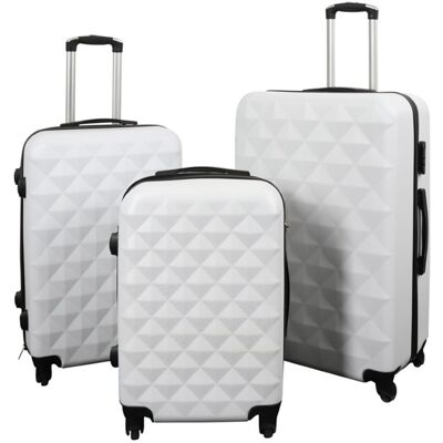 Borg Living Kuffert - Sæt 3 stk. - Eksklusivt hardcase kuffertsæt - Diamant hvid Borg Living Kuffert - Sæt 3 stk. - Eksklusivt hardcase kuffertsæt - Diamant hvid