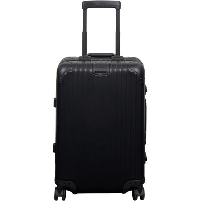 Borg Living Håndbagage kuffert - Aluminiums kuffert - Sort - Luksuriøs trolley med TSA lås - 36 liter Borg Living Håndbagage kuffert - Aluminiums kuffert - Sort - Luksuriøs trolley med TSA lås - 36 liter