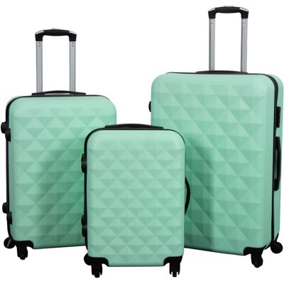 Borg Living Kuffert tilbud - Sæt 3 stk. - Eksklusivt hardcase kuffertsæt tilbud - Diamant Turkis Borg Living Kuffert tilbud - Sæt 3 stk. - Eksklusivt hardcase kuffertsæt tilbud - Diamant Turkis
