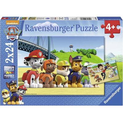 Ravensburger Puslespil med Paw Patrol - 2x24 brikker Ravensburger Puslespil med Paw Patrol - 2x24 brikker