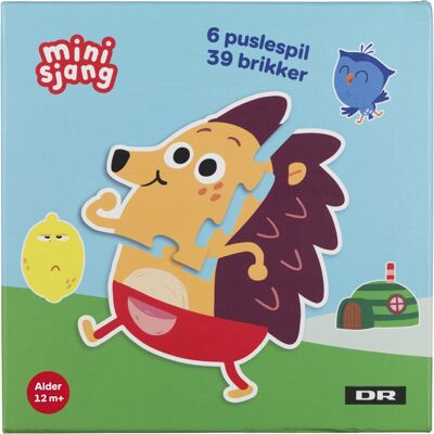 DR Minisjang figurpuslespil - 6 puslespil - 39 brikker DR Minisjang figurpuslespil - 6 puslespil - 39 brikker