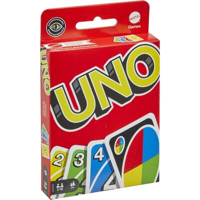 Mattel UNO kortspil - Klassisk familiespil med farver og tal Mattel UNO kortspil - Klassisk familiespil med farver og tal