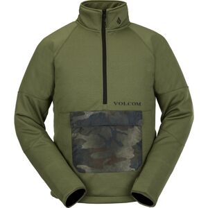 Volcom Tech Fleece Pullover Military M MILITARY