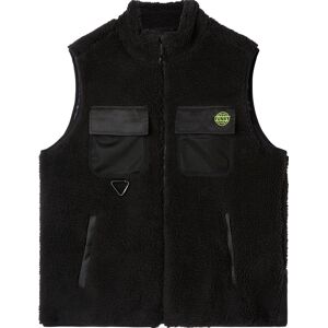 Funky Grog Sherpa Vest Black M BLACK