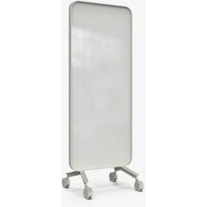 Lintex Skrivetavle af glas Frame Mobile, Farve Soft 150 - Beige, Ramme Grå (Soft 150), Størrelse B75 x H196 cm