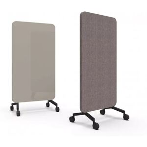 Lintex Mood Fabric Mobile, Farve Cozy 450 / Synergy LDP33 (Beige / Brun), Fod/hjul-sæt Sort, Størrelse B100 x H196 cm