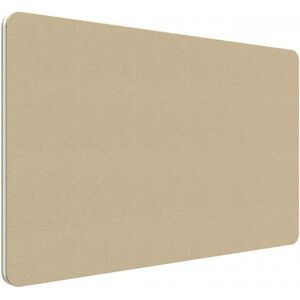 Lintex Edge Bordskærm, Farve Catfish YA300 - Beige, Størrelse B200 x H70 cm, Listefarve Hvid