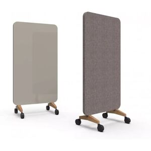 Lintex Mood Fabric Mobile, Farve Cozy 450 / Synergy LDP33 (Beige / Brun), Fod/hjul-sæt Ek / Svarta hjul, Størrelse B100 x H196 cm