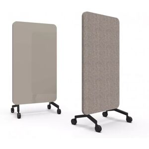 Lintex Mood Fabric Mobile, Farve Cozy 450 / Synergy LDP32 (Beige), Fod/hjul-sæt Sort, Størrelse B100 x H196 cm