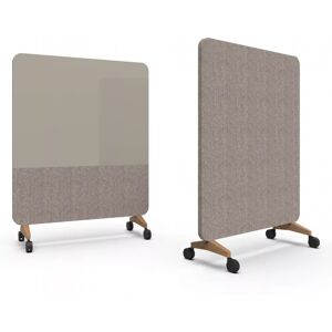 Lintex Mood Fabric Mobile, Farve Cozy 450 / Synergy LDP32 (Beige), Fod/hjul-sæt Ek / Svarta hjul, Størrelse B150 x H196 cm