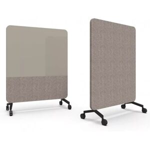 Lintex Mood Fabric Mobile, Farve Cozy 450 / Synergy LDP32 (Beige), Fod/hjul-sæt Sort, Størrelse B150 x H196 cm