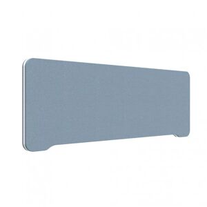 Lintex Edge Bordskærm, Farve Blue Dolphin YA302 - Lyseblå, Størrelse B180 x H40 cm, Listefarve Hvid