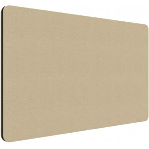 Lintex Edge Bordskærm, Farve Catfish YA300 - Beige, Størrelse B200 x H70 cm, Listefarve Sort