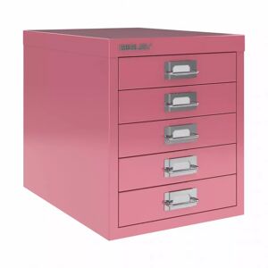 Multidrawer, 5-skuffer - Skuffeskab A4, Bisley, Farve Bisley Pink