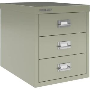 Multidrawer, 3-skuffer - Kommode A4, Bisley, Farve Goose Grey