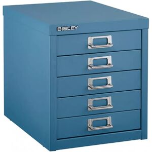 Multidrawer, 5-skuffer - Skuffeskab A4, Bisley, Farve Bisley Blue