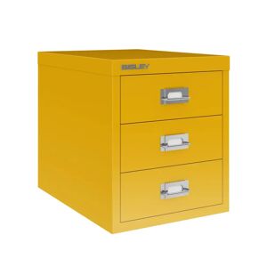 Multidrawer, 3-skuffer - Kommode A4, Bisley, Farve Golden Sunflower Yellow