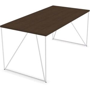 Narbutas Skrivebord Air, Design White / Dark Walnut, Bredde 160 cm