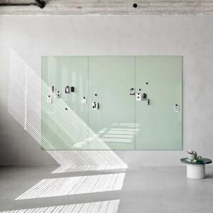Lintex Glastavla Mood Spaces - Forbundne whiteboards, Farve Soft 150 - Beige, Størrelse B400 x H200 cm