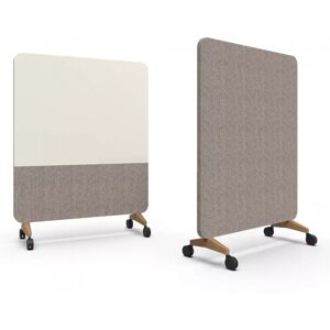 Lintex Mood Fabric Mobile, Farve Lazy 140 / Synergy LDP32 (Lys beige), Fod/hjul-sæt Ek / Svarta hjul, Størrelse B150 x H196 cm