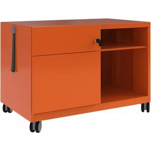 Caddy Kommode - 80 cm, Farve Bisley Orange, Model Venstre