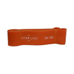 Titan Træningselastik - Titan Life Pro - Power Band 30-80 Kg - Rød