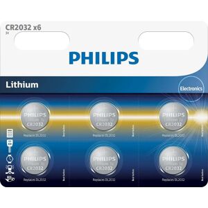 Philips CR2032P6/01B Lithium 3.0V coin 6-blister (20.0 x 3.2)